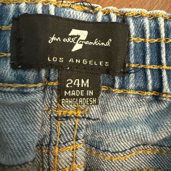 7 For All Mankind Distressed Skinny Jeans, Size 24M - Picture 2 of 4